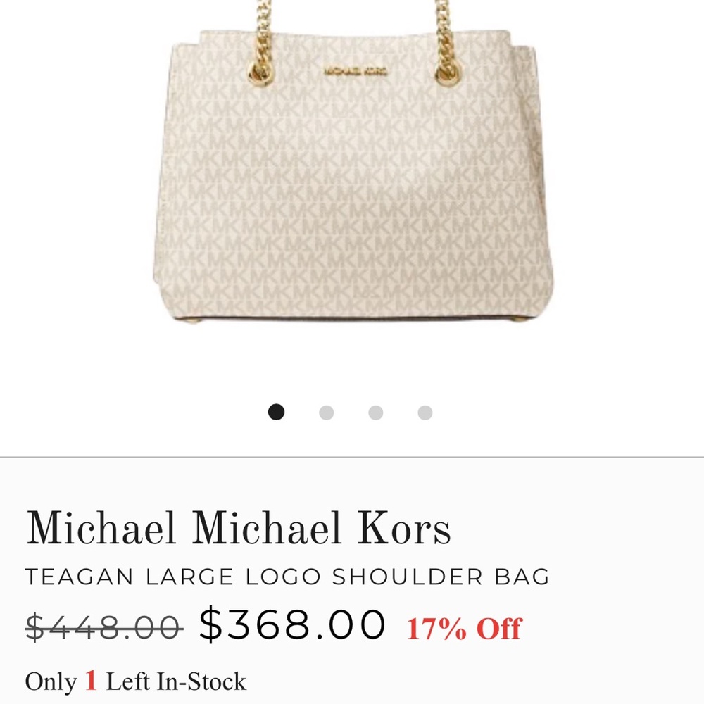 Michael Kors… Vanilla-Large-Long drop Satchel - Picture 5 of 5